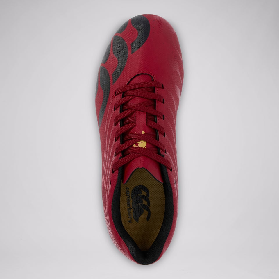 Junior Unisex Stampede Ground Break Team Soft Ground Boots Red