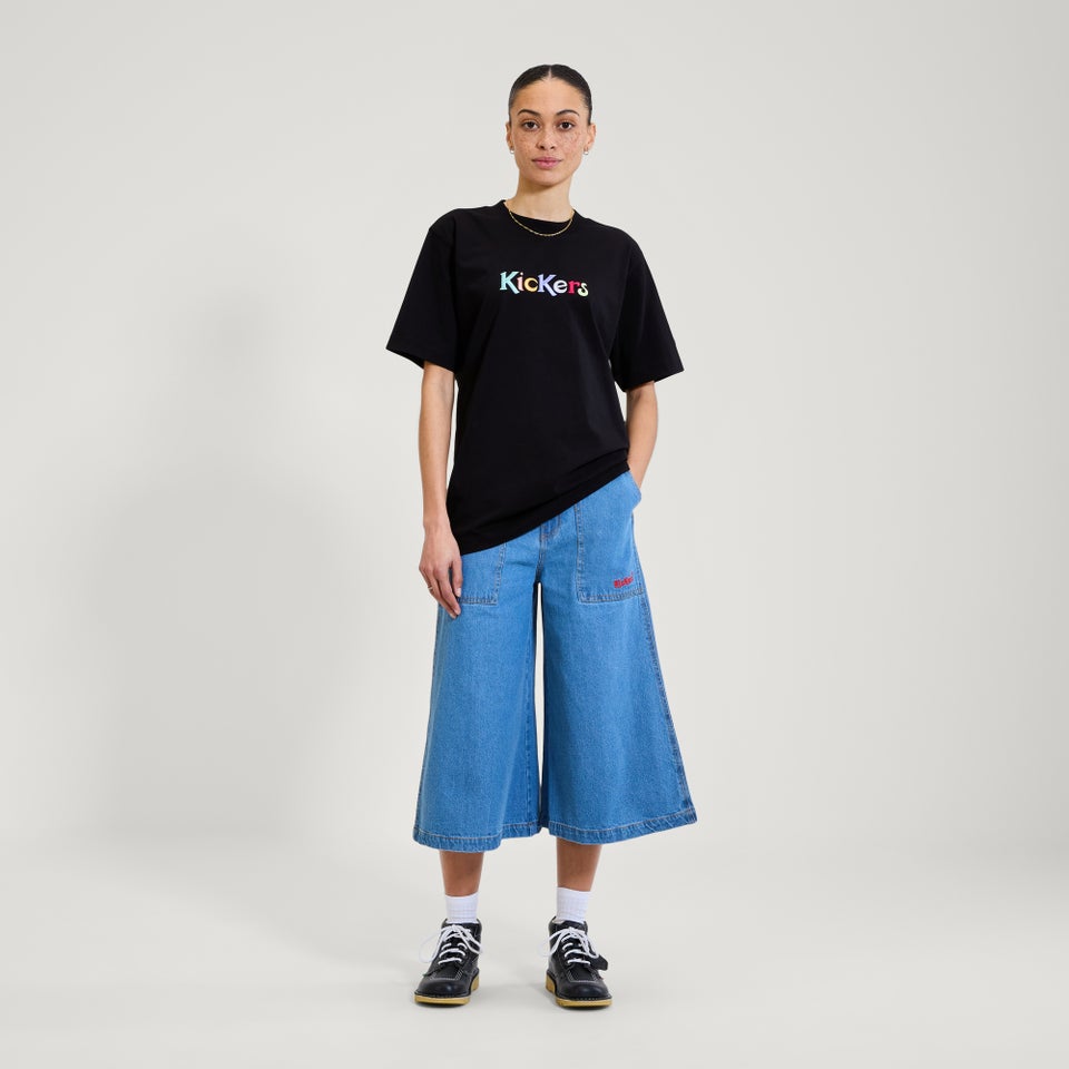 Adult Unisex Kickers Classic Short Sleeve Tee Black