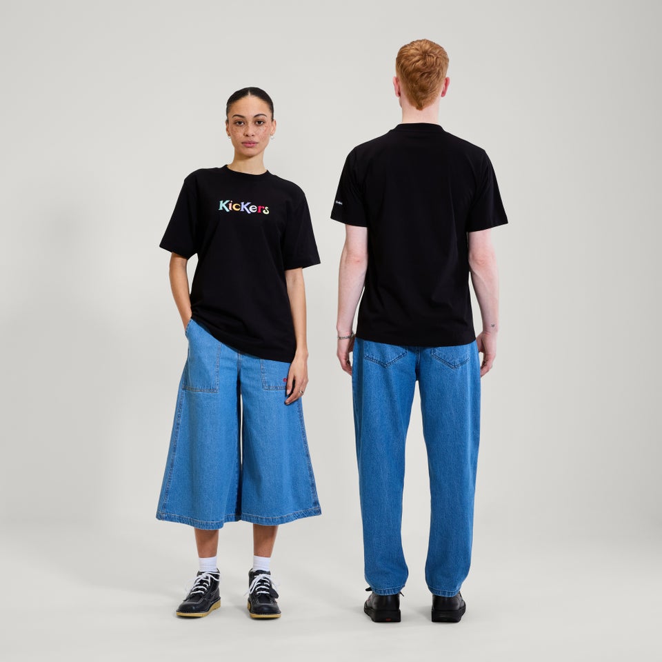 Adult Unisex Kickers Classic Short Sleeve Tee Black