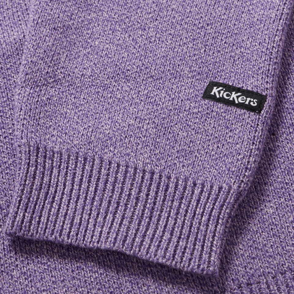 Adult Unisex Kickers Chest Logo Knit Purple