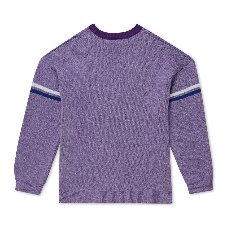 Adult Unisex Kickers Chest Logo Knit Purple