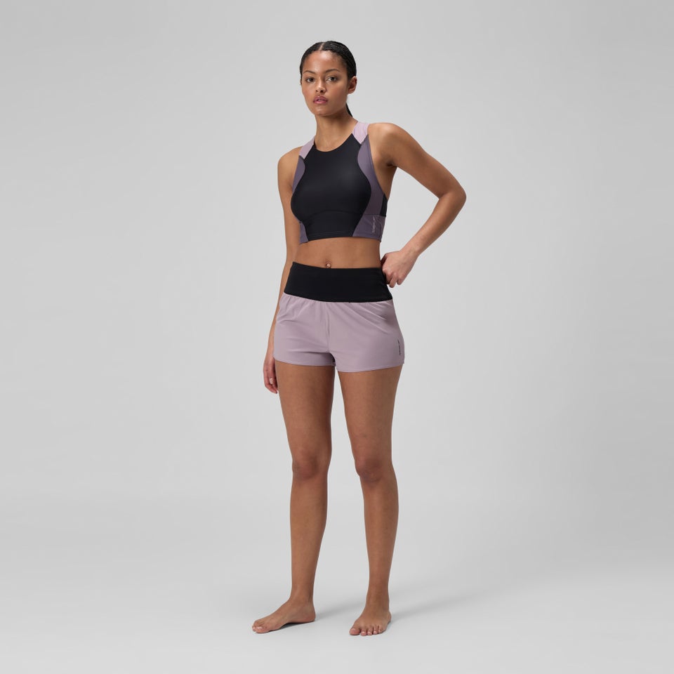 Bas de maillot mauve uni pour femmes Lookout