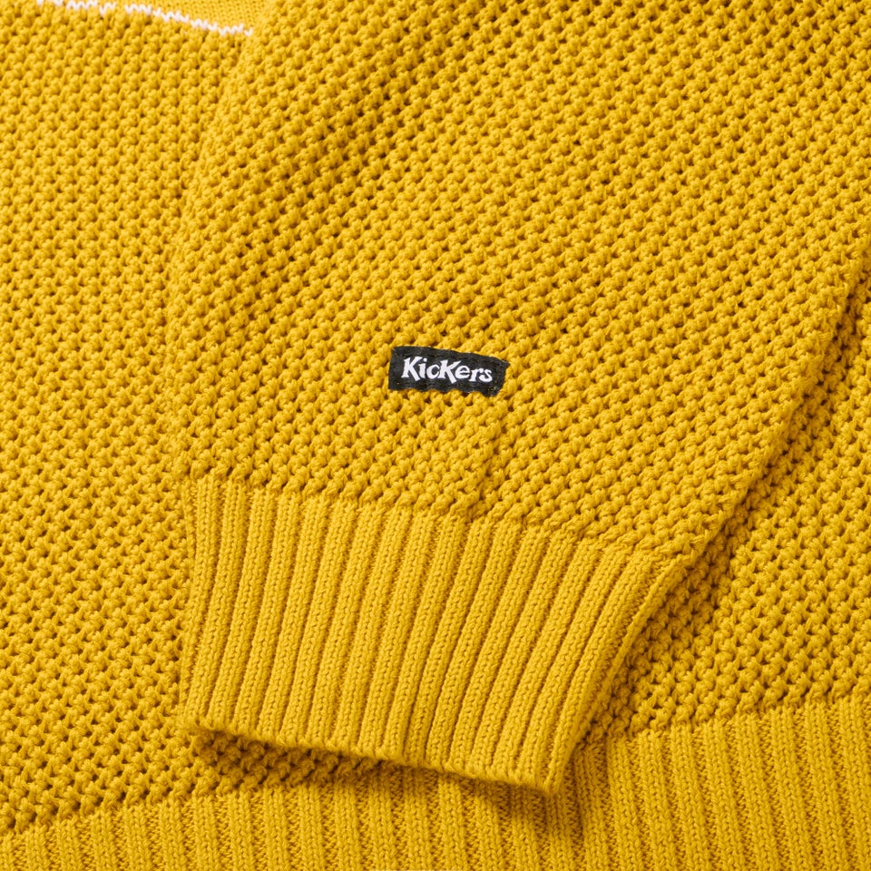 Adult Unisex Kickers Classic Jaquard Knit Yellow