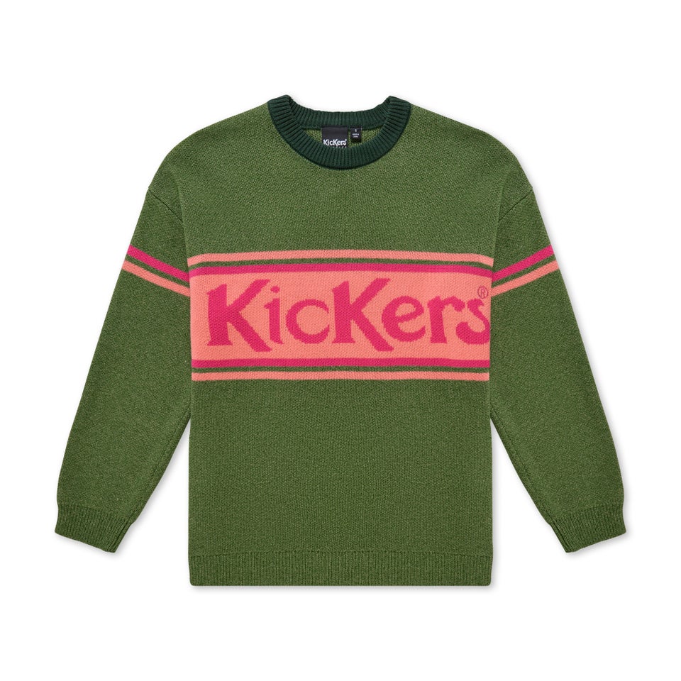Adult Unisex Kickers Chest Logo Knit Green