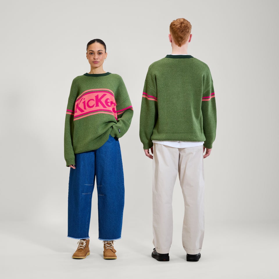 Adult Unisex Kickers Chest Logo Knit Green
