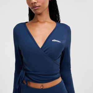 Dicarla Langarm-Top für Damen Marineblau