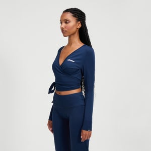 Dicarla Langarm-Top für Damen Marineblau