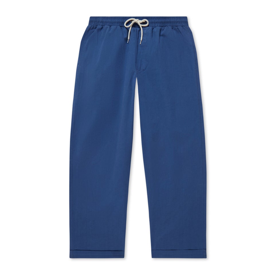 Adult Mens Kickers Wide Leg Drawstring Trouser Navy