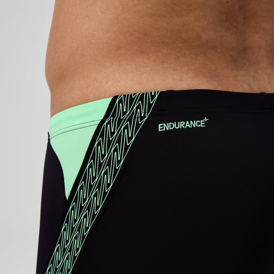 Herren Hyperboom Splice Aquashorts Schwarz/Grün