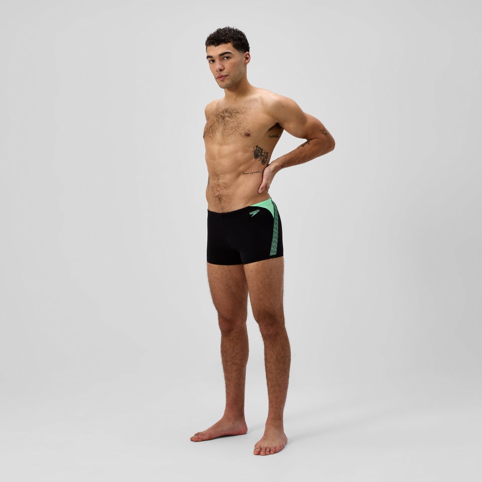 Herren Hyperboom Splice Aquashorts Schwarz/Grün