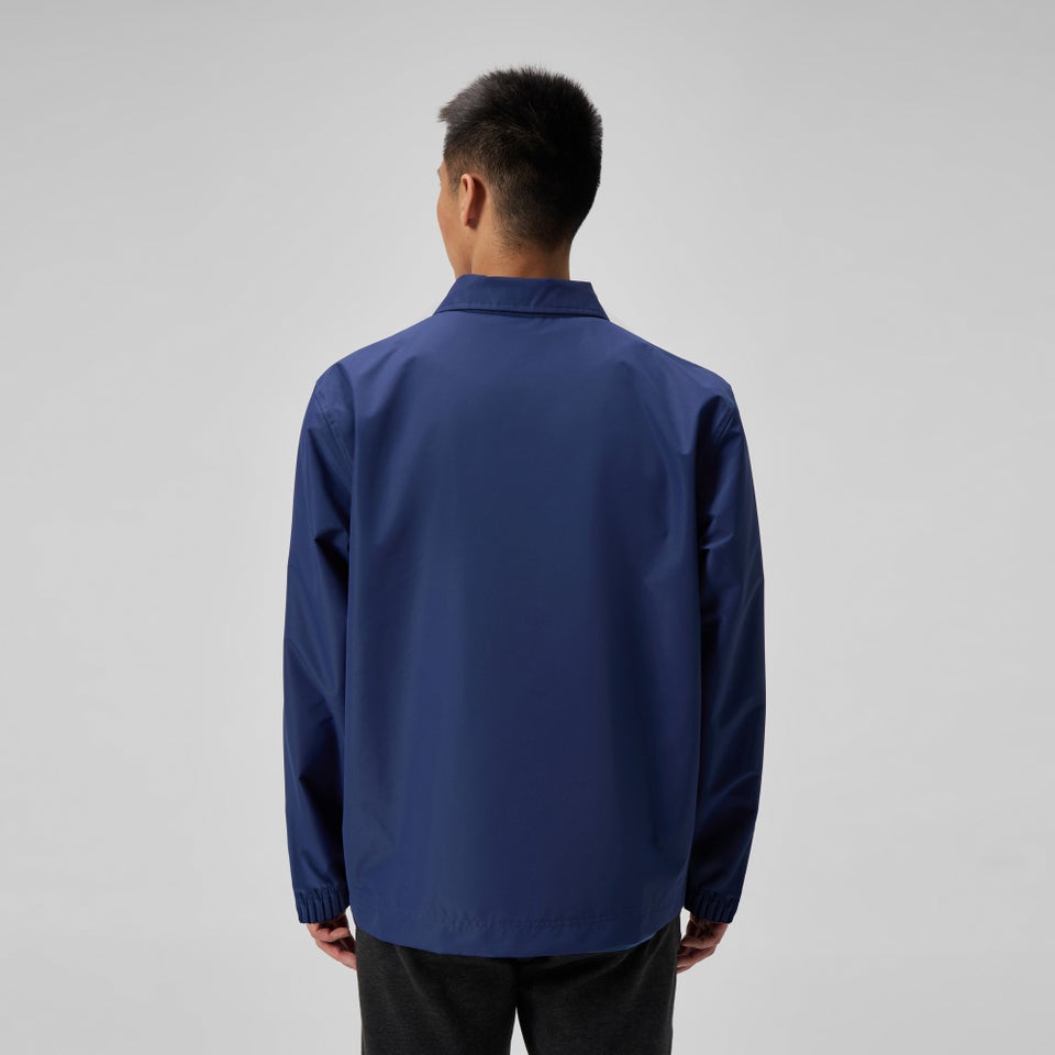 Blouson léger d’équipe tissé unisexe bleu marine