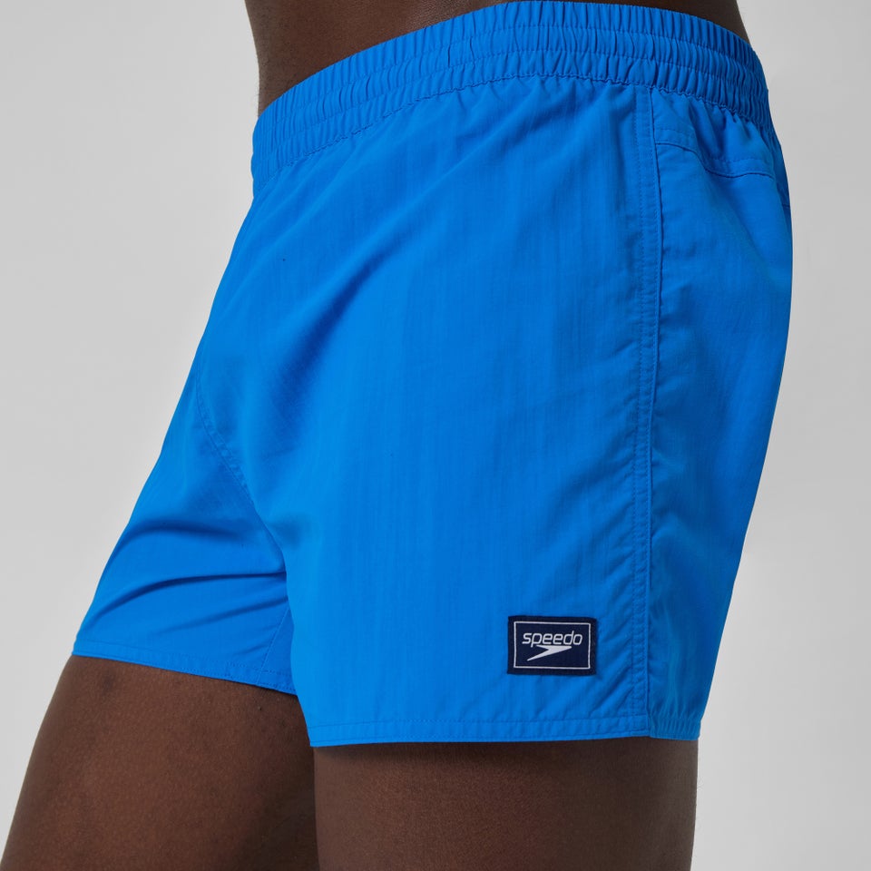 Men's Retro Solid 33cm Swim Shorts Blue