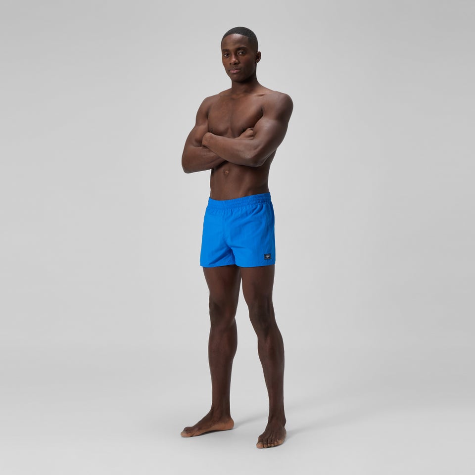 Men's Retro Solid 33cm Swim Shorts Blue