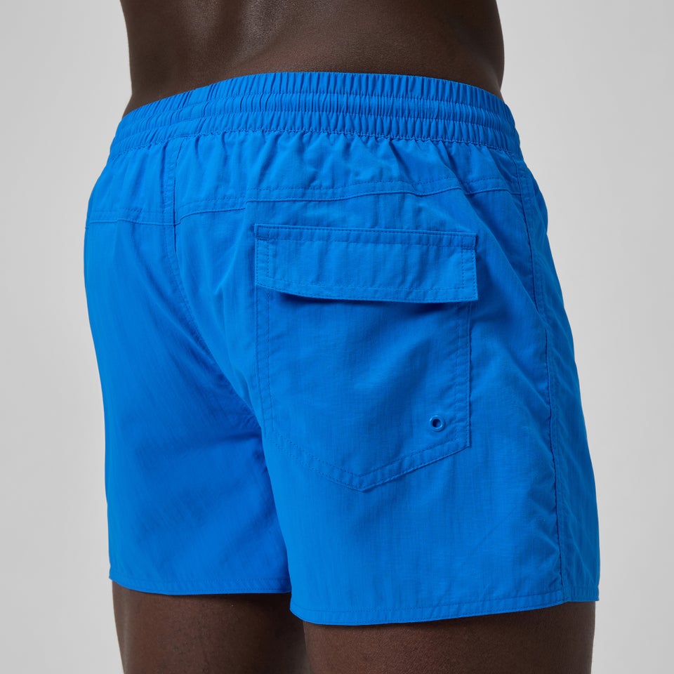 Men's Retro Solid 33cm Swim Shorts Blue