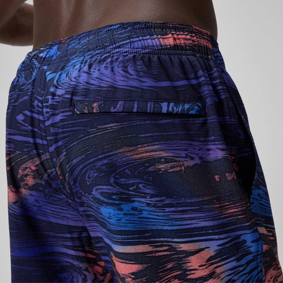 Men's Redondo Edge Printed 40cm Swim Shorts Blue