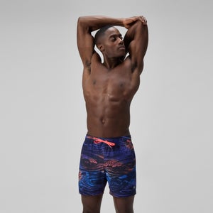 Men's Redondo Edge Printed 40cm Swim Shorts Blue