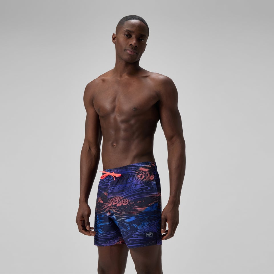Men's Redondo Edge Printed 40cm Swim Shorts Blue