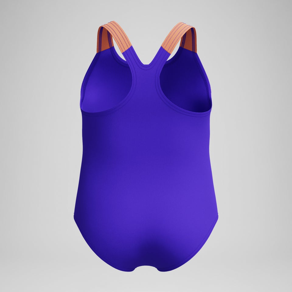 Infant Girls Learn to Swim Printed One Piece Purple