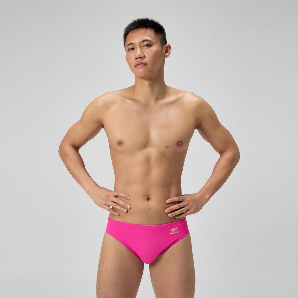 Caleçon d’entraînement rose uni pour hommes