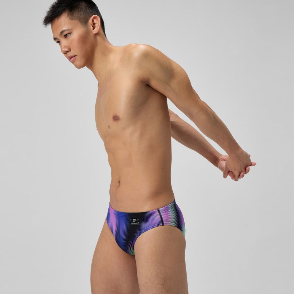 Men's Club Training Printed Brief Purple