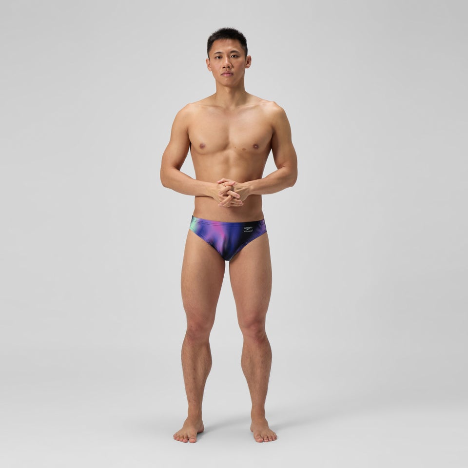 Men's Club Training Printed Brief Purple
