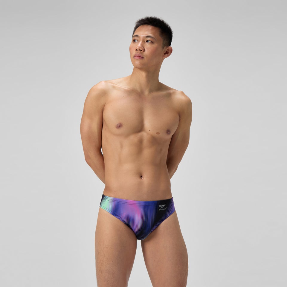 Men's Club Training Printed Brief Purple