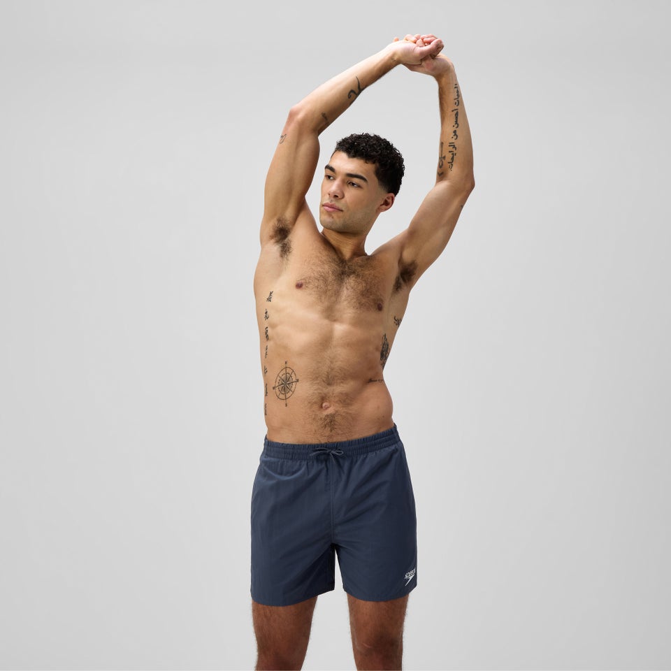 Herren Essential Solid Badeshorts 40 cm Grau