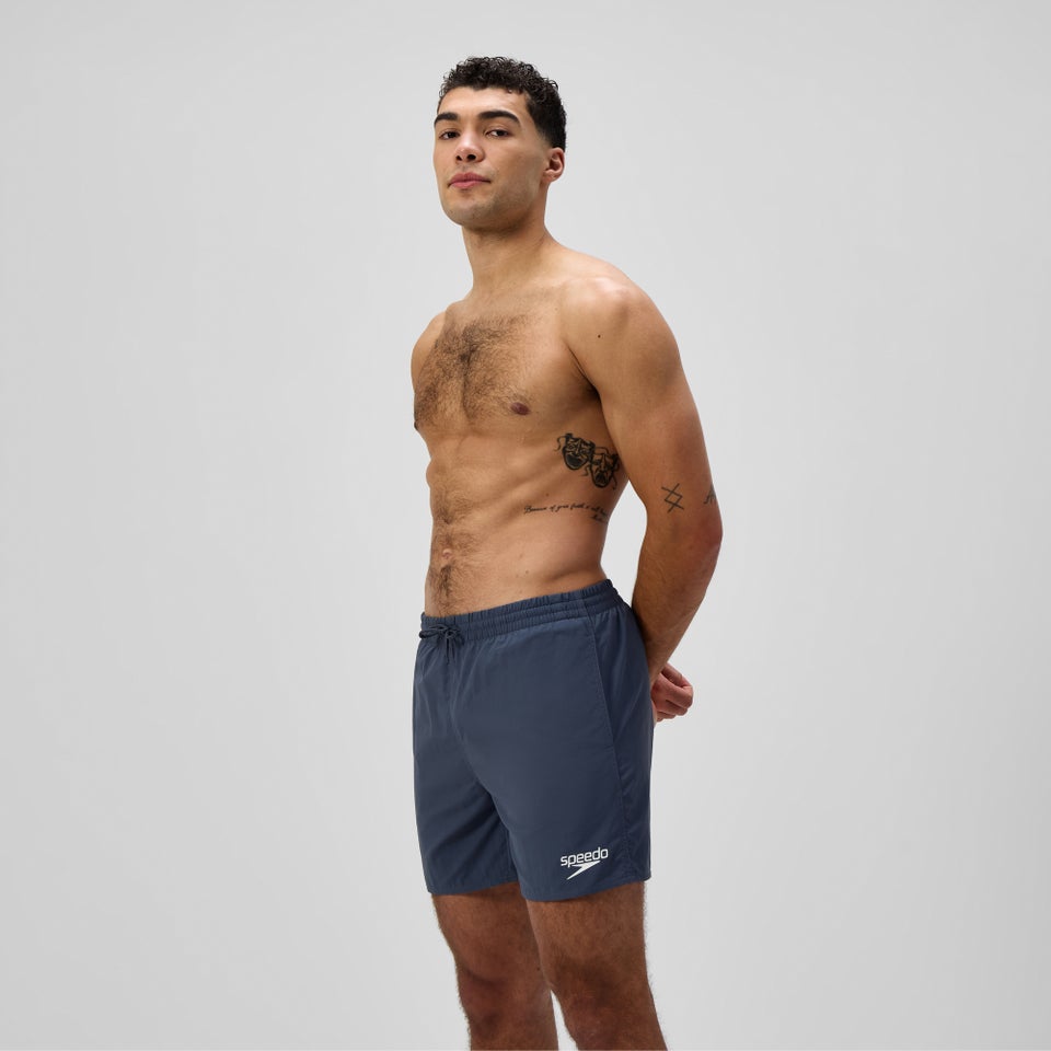 Short de bain Homme Essential 40 cm uni gris