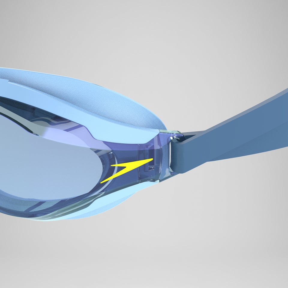 Lunettes de natation Speed Socket 2.0 à effet miroir bleu/jaune