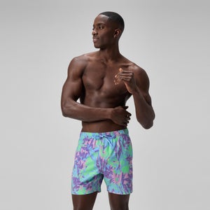 Men's Redondo Edge Printed 40cm Swim Shorts Purple/Green