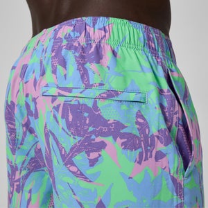 Men's Redondo Edge Printed 40cm Swim Shorts Purple/Green