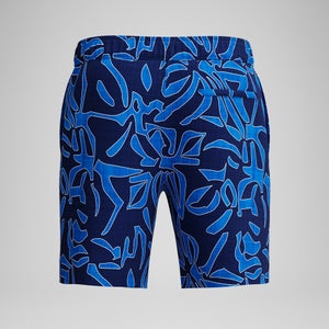 Maillot de bain à imprimé bleu de 18 po Redondo Edge pour hommes
