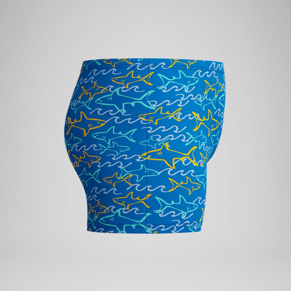 Infant Boys Learn to Swim Allover Square Leg Blue/Yellow