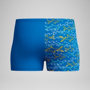 Infant Boys Learn to Swim Allover Square Leg Blue/Yellow