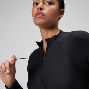Women's Long Sleeve Rashguard Black/Dark Gray