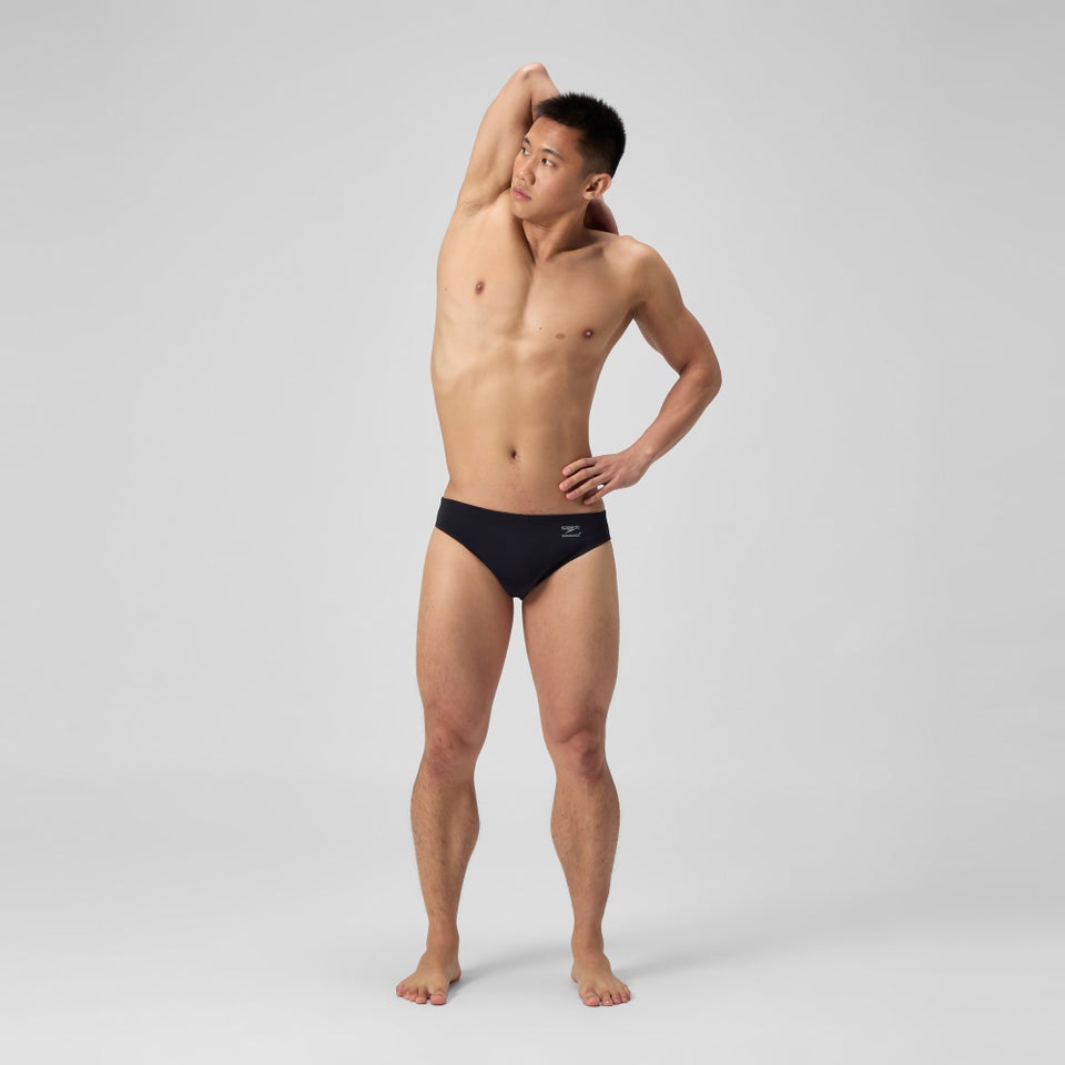 Men's Solid Brief Black