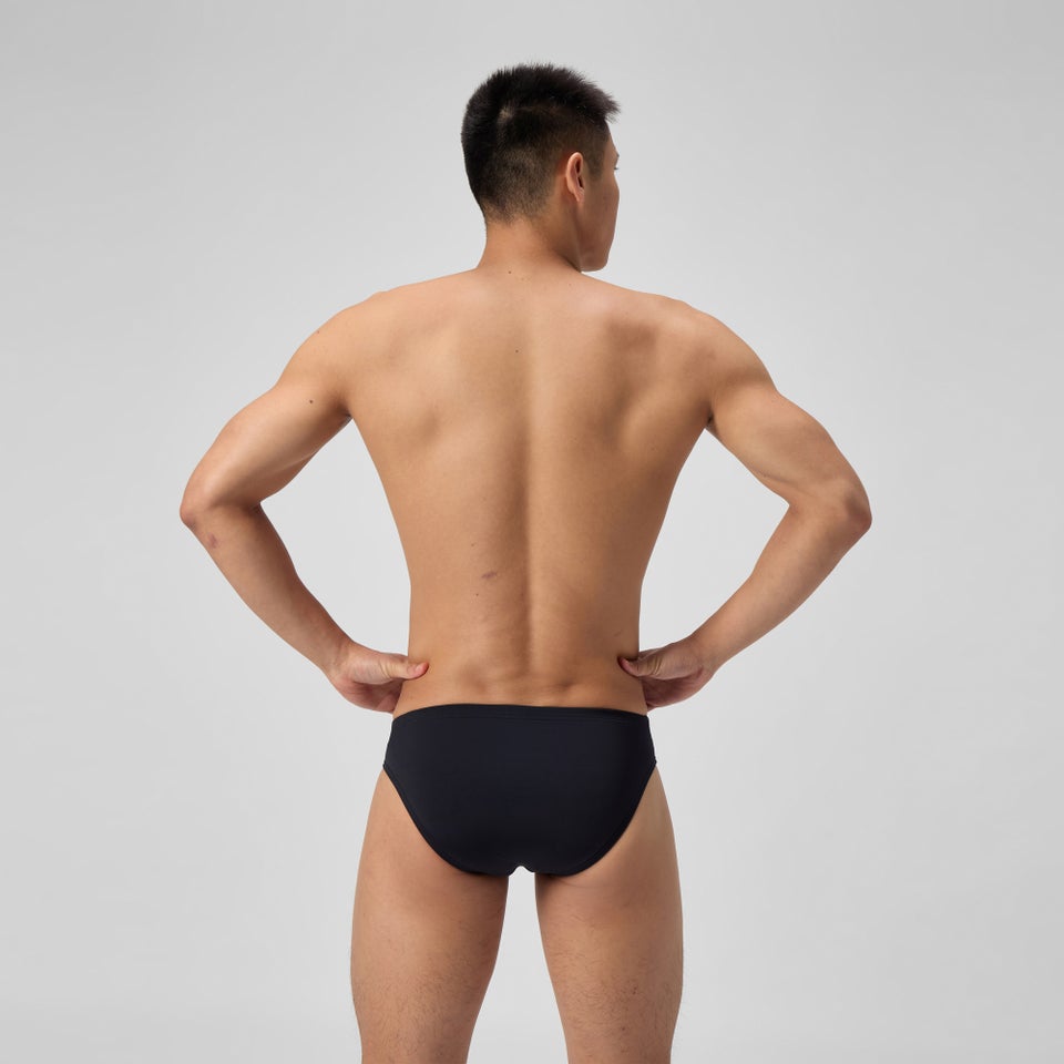 Men's Solid Brief Black