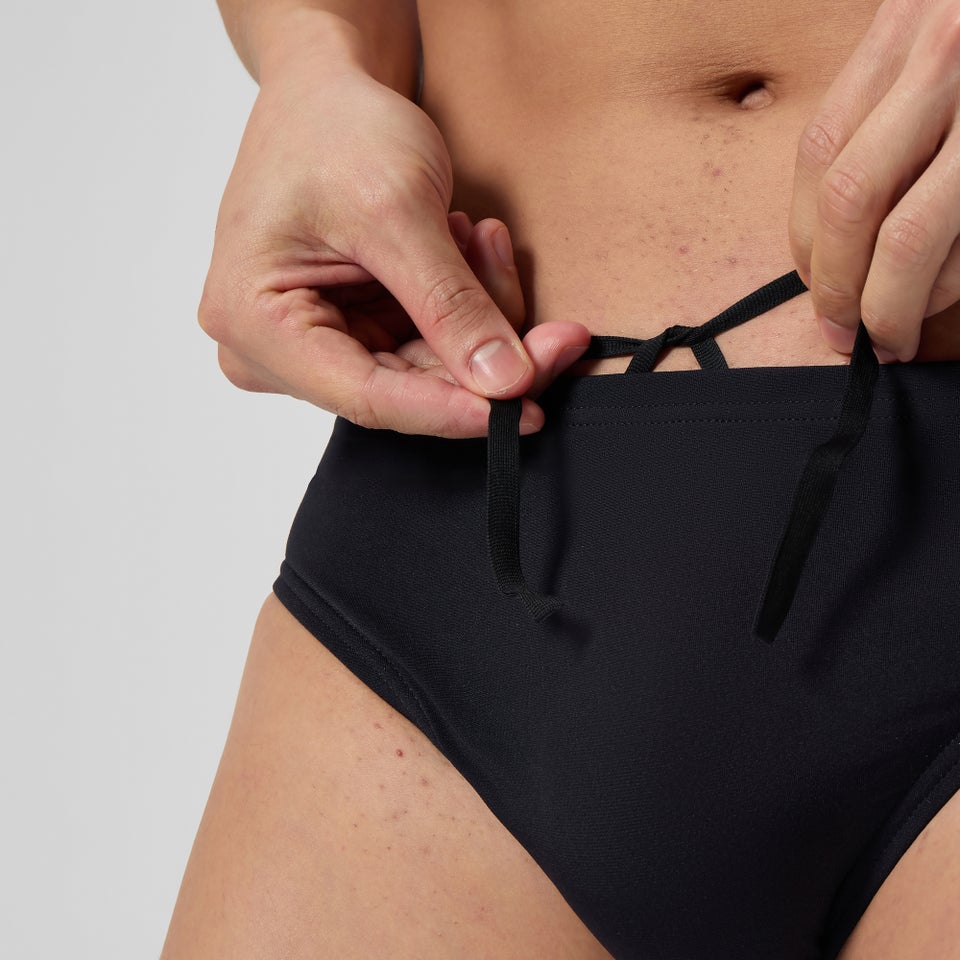Men's Solid Brief Black