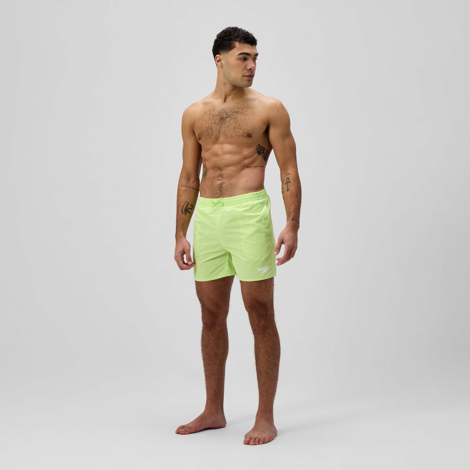 Short de bain Homme Essential 40 cm uni vert