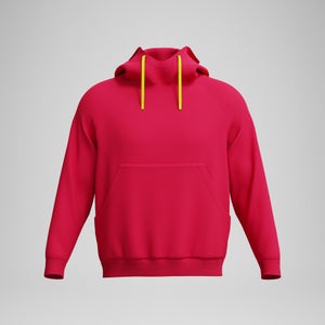 SPEEDO LOGO FLEECE HOODIE AU RED - XS