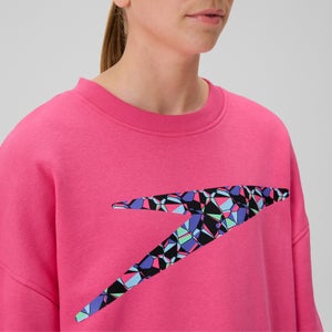 Unisex Team Event Fleece Crew Neck Pink