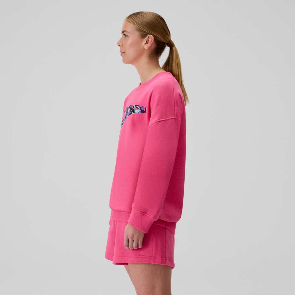 Unisex Team Event Fleece Crew Neck Pink