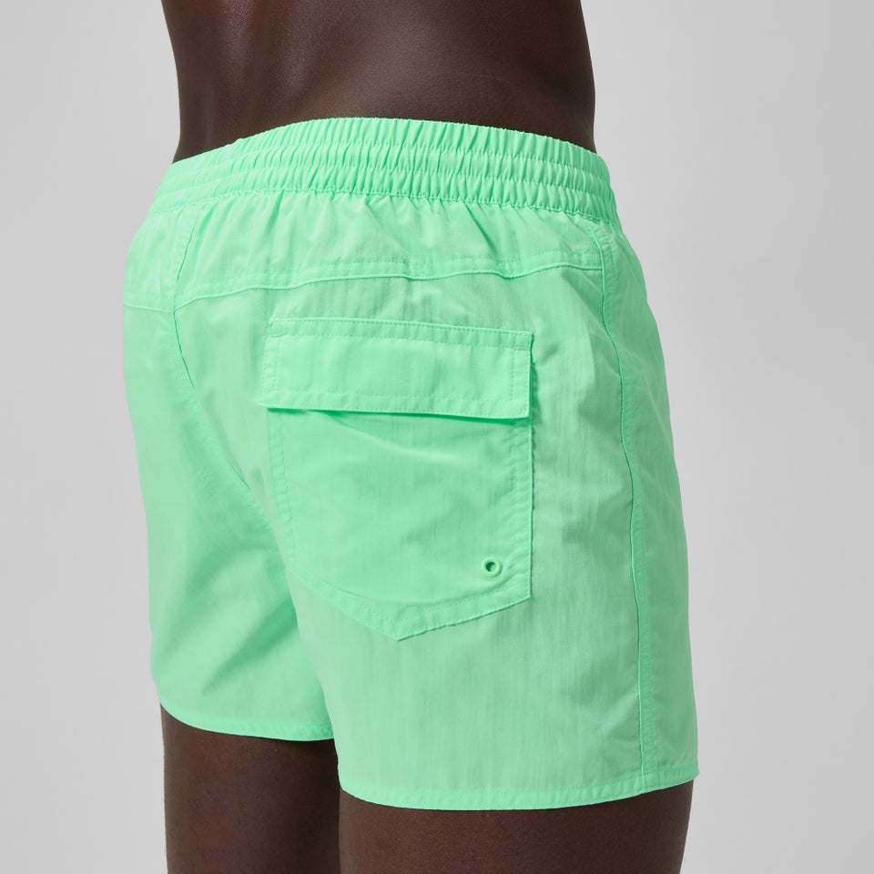 Men's Retro Solid 33cm Swim Shorts Green