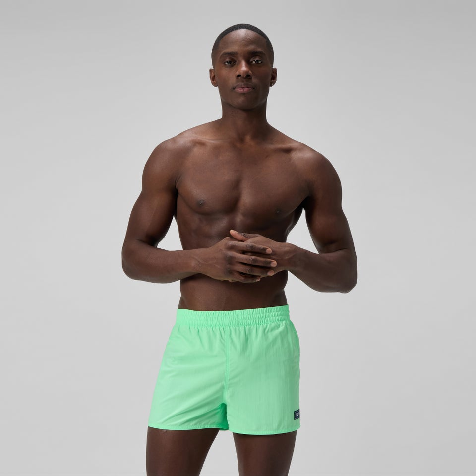Men's Retro Solid 33cm Swim Shorts Green