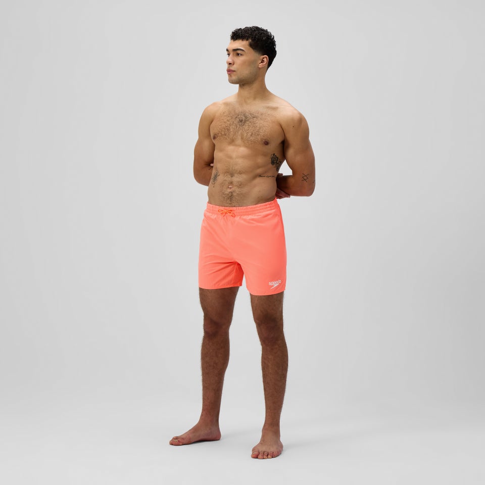 Short de bain Homme Essential 40 cm uni orange