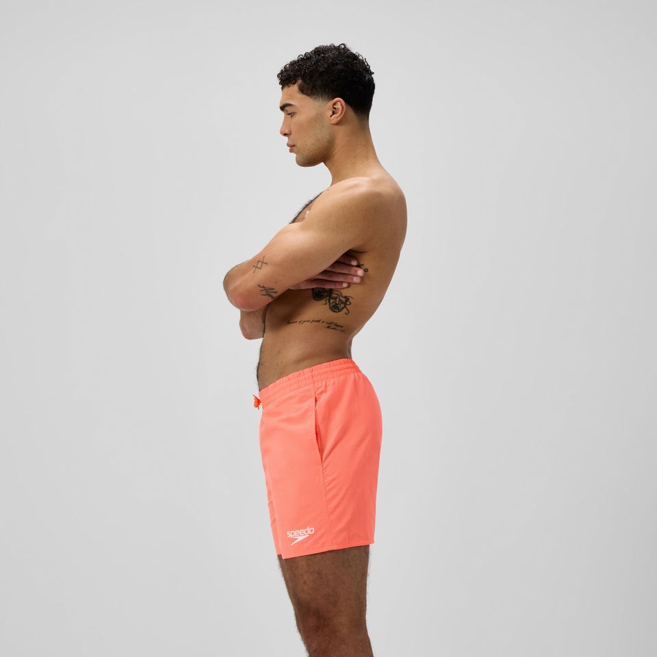 Short de bain Homme Essential 40 cm uni orange
