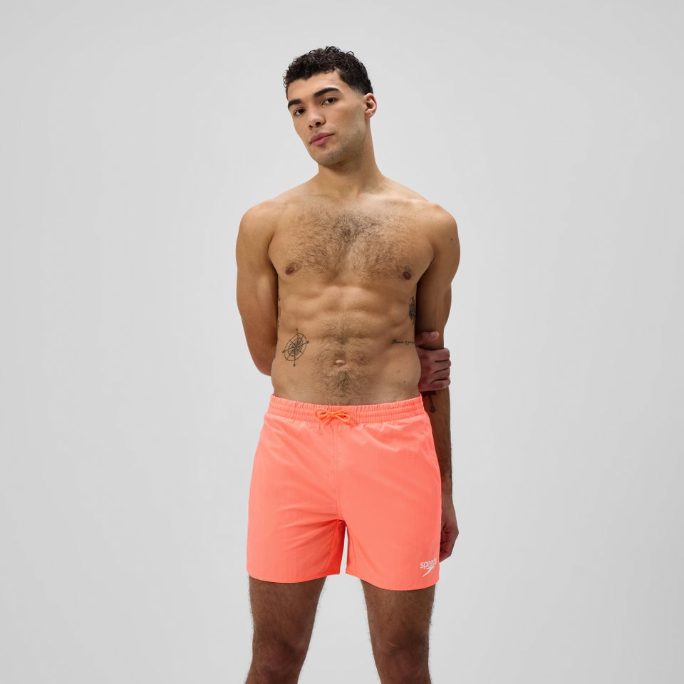 Men's Essential Solid 40cm Swim Shorts Orange