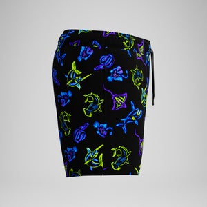Herren Redondo Edge Badeshorts 35 cm mit Print Marineblau