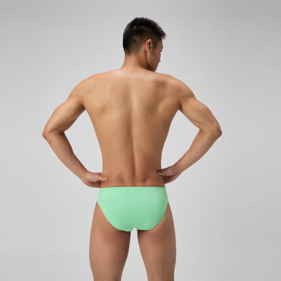 Caleçon d’entraînement vert uni pour hommes