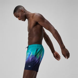 Men's Redondo Edge Printed 40cm Swim Shorts Green/Blue